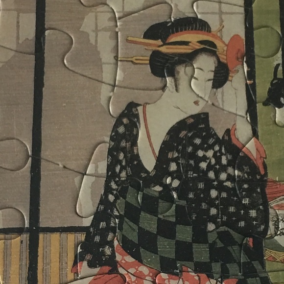 Japanese geisha kimono puzzle gift, new NWT - Picture 2 of 3